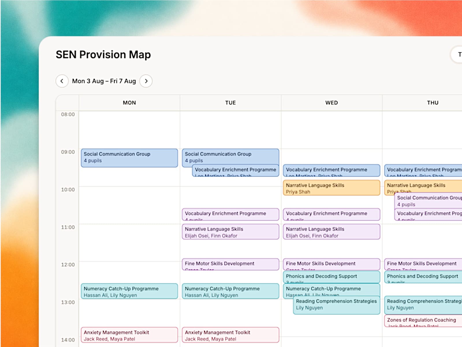 Spiro provision mapping workspace
